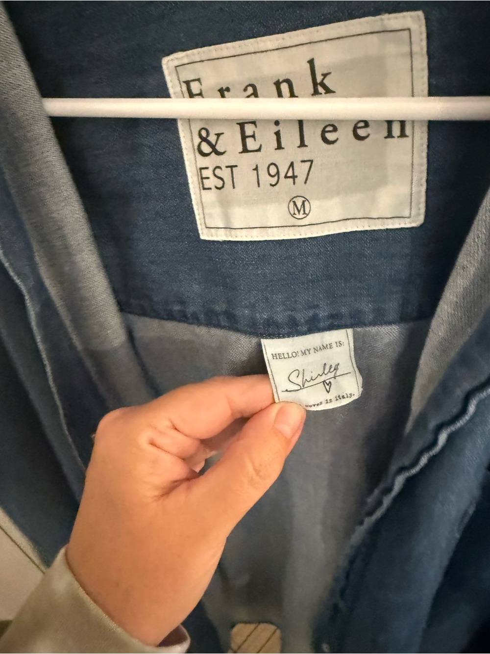 Frank & Eileen Indigo Chambray Shirt Shirley